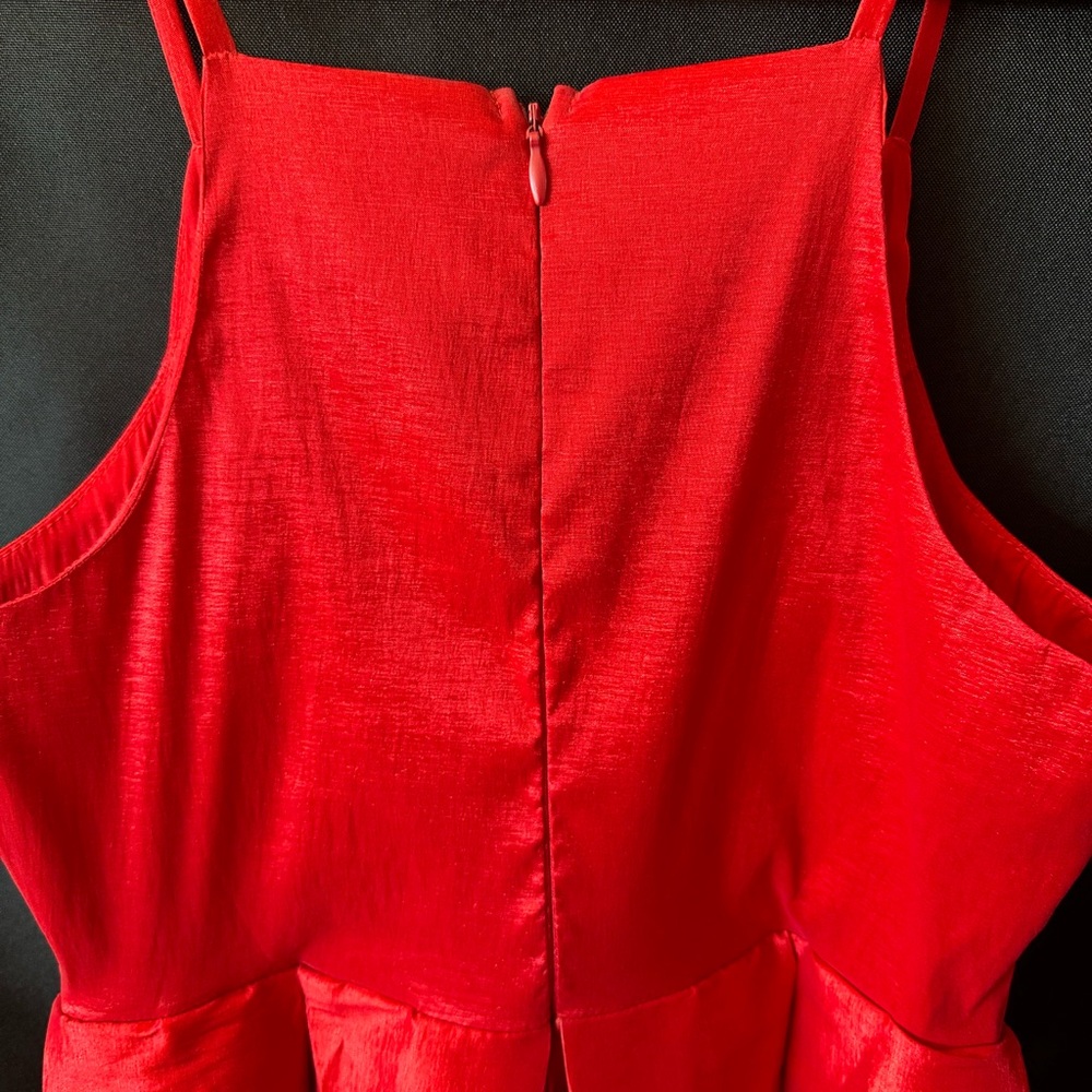 Gianni Bini Red Sleeveless A-Line Party Dress - Picture 2 of 4